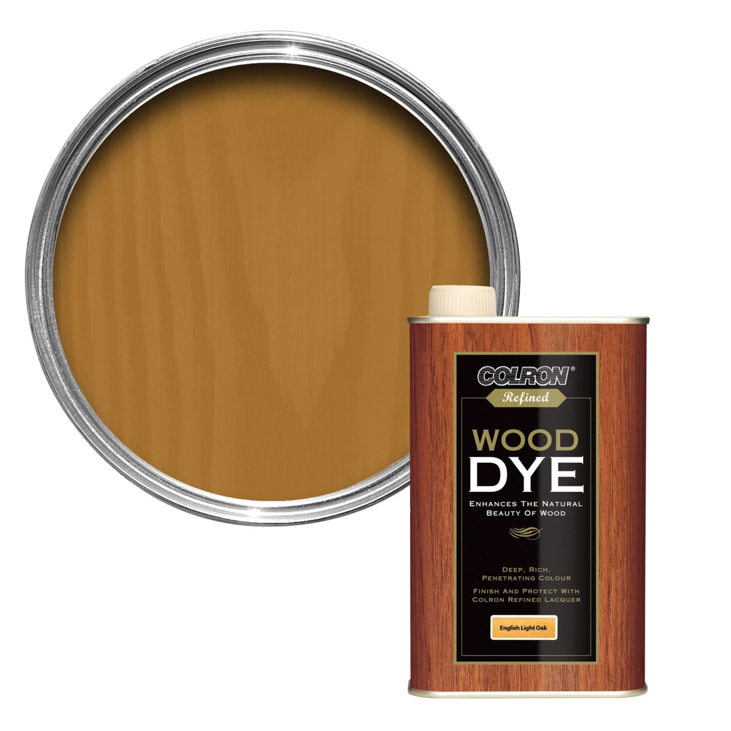 Colron Refined English light oak Wood dye, 0.25L Colron Refined English Light Oak Wood Dye, 0.25L -Home Paint Store colron refined english light oak wood dye 0 25l5010214868902 02c bq scaled