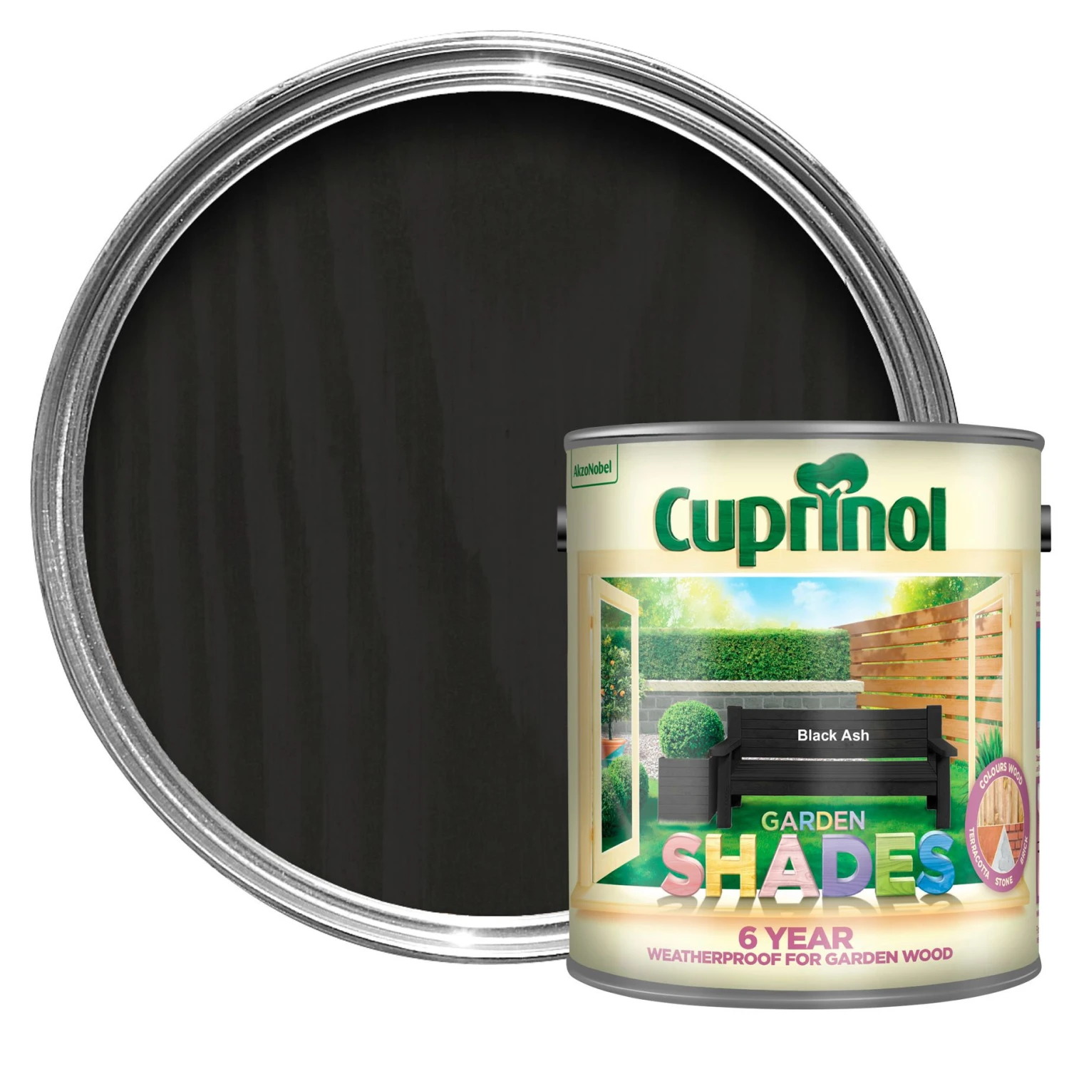 Cuprinol Garden shades Black ash Matt Exterior Wood paint, 2.5L Cuprinol Garden Shades Black Ash Matt Exterior Wood Paint, 2.5L -Home Paint Store cuprinol garden shades black ash matt exterior wood paint 2 5l5010368060177 02c bq