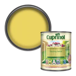 Cuprinol Garden Shades Dazzling Yellow Matt Multi-surface Exterior Wood Paint, 1L