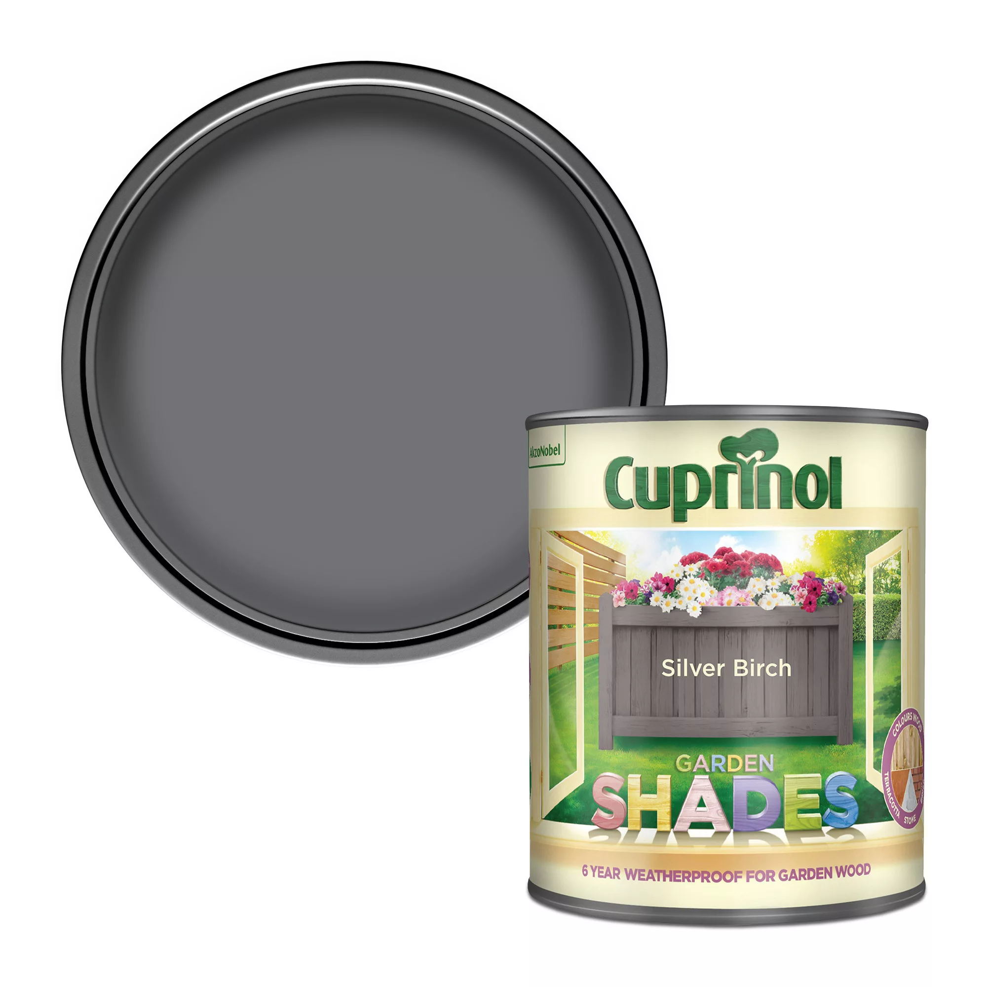 Cuprinol Garden shades Silver birch Matt Multi-surface Exterior Wood paint, 1L Cuprinol Garden Shades Silver Birch Matt Multi-surface Exterior Wood Paint, 1L -Home Paint Store cuprinol garden shades silver birch matt multi surface exterior wood paint 1l5010368060283 02c bq