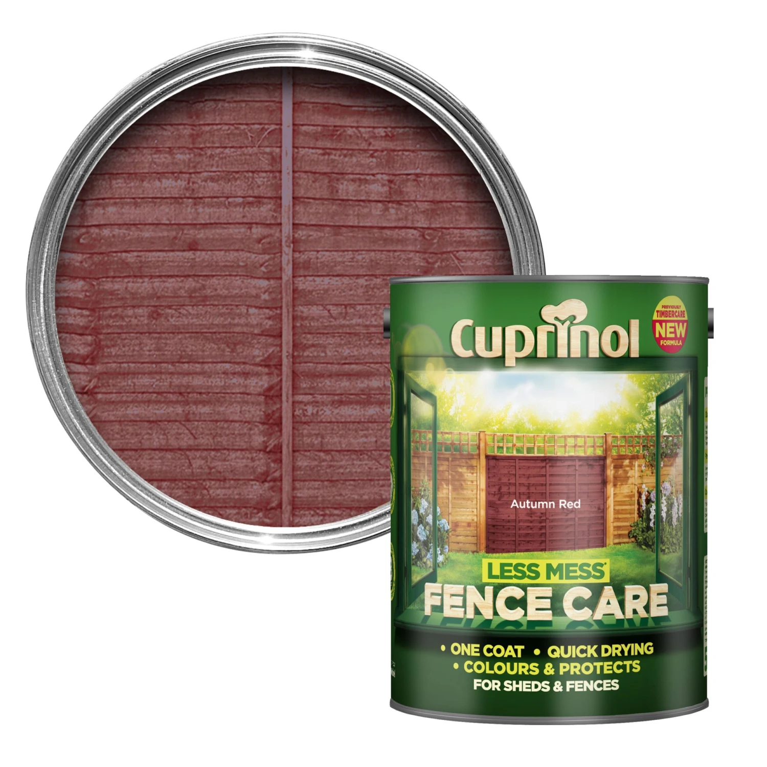 Cuprinol Less mess fence care Autumn red Matt Exterior Wood paint, 5L Cuprinol Less Mess Fence Care Autumn Red Matt Exterior Wood Paint, 5L -Home Paint Store cuprinol less mess fence care autumn red matt exterior wood paint 5l5010212577523 02c bq scaled