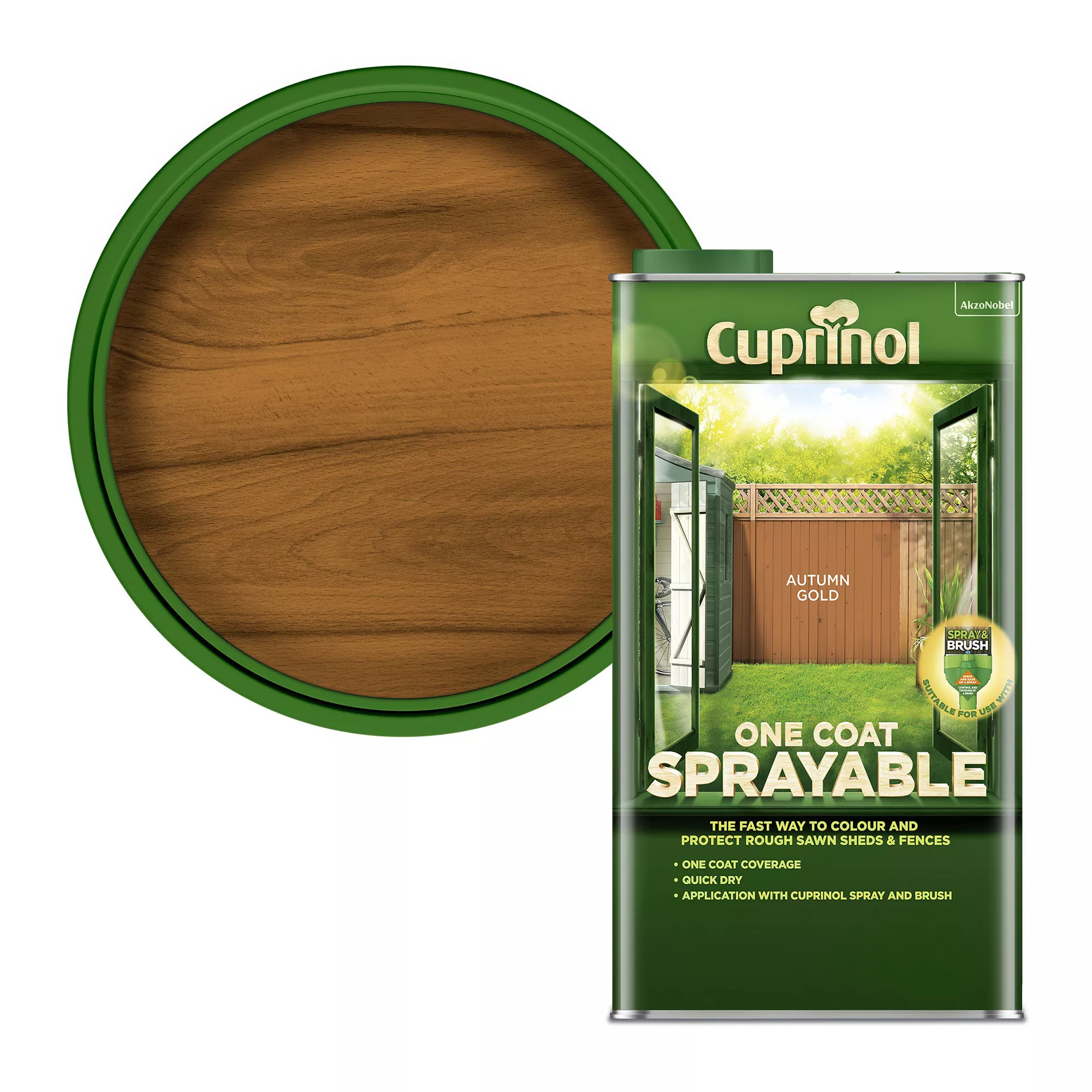 Cuprinol One coat sprayable Autumn gold Matt Fence & shed Treatment, 5L Cuprinol One Coat Sprayable Autumn Gold Matt Fence & Shed Treatment, 5L -Home Paint Store cuprinol one coat sprayable autumn gold matt fence shed treatment 5l5010212650905 02c bq