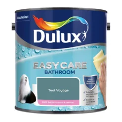 Dulux Easycare Bathroom Teal Voyage Soft Sheen Wall Paint, 2.5L -Home Paint Store dulux easycare bathroom teal voyage soft sheen wall paint 2 5l5010212668603 08c bq