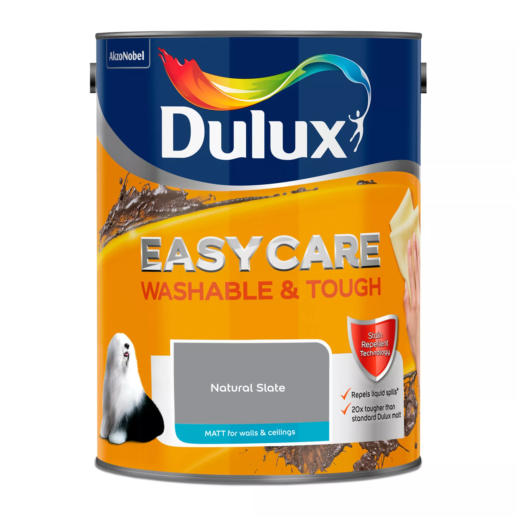 Dulux Easycare Washable & Tough Natural Slate Matt Wall paint, 5L Dulux Easycare Washable & Tough Natural Slate Matt Wall Paint, 5L -Home Paint Store dulux easycare washable tough natural slate matt wall paint 5l5010212659465 08c bq