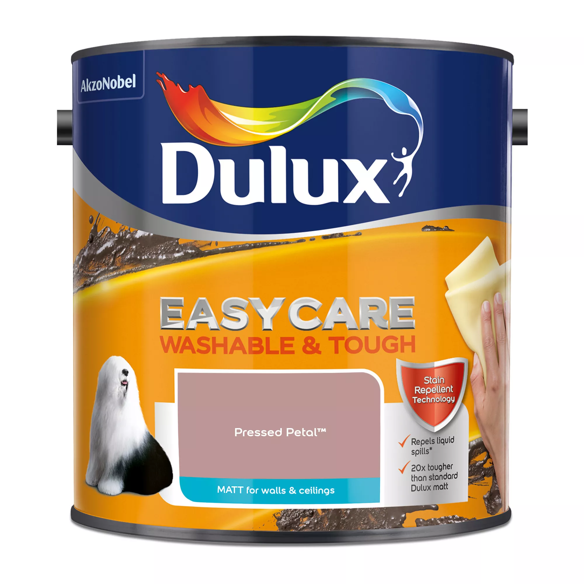 Dulux Easycare Washable & Tough Pressed Petal Matt Wall paint, 2.5L Dulux Easycare Washable & Tough Pressed Petal Matt Wall Paint, 2.5L -Home Paint Store dulux easycare washable tough pressed petal matt wall paint 2 5l5010212658581 08c bq