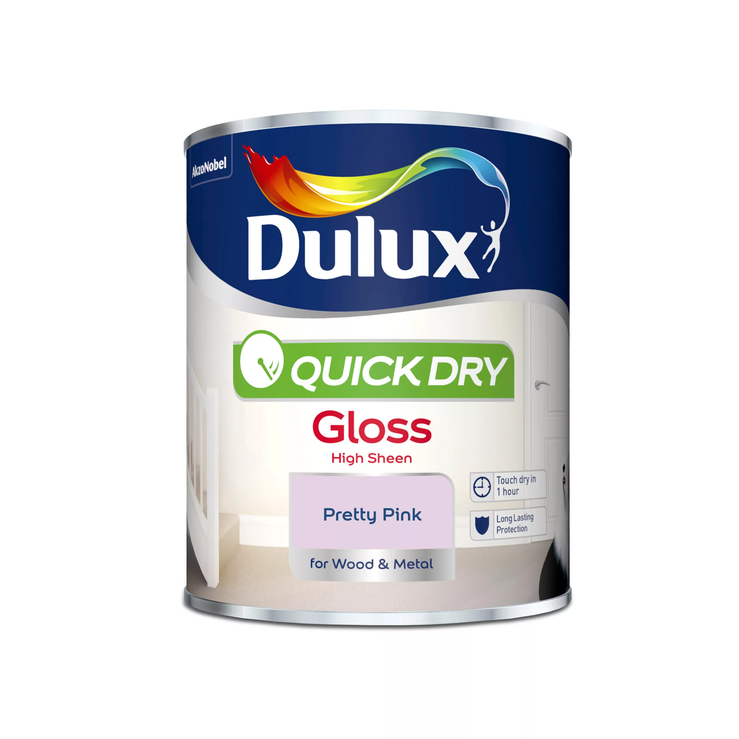 Dulux Quick dry Pretty pink Gloss Metal & wood paint, 750ml Dulux Quick Dry Pretty Pink Gloss Metal & Wood Paint, 750ml -Home Paint Store dulux quick dry pretty pink gloss metal wood paint 750ml5010212651070 08c bq