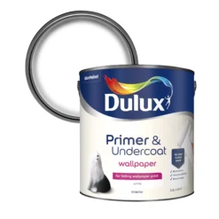 Dulux Walls White Wallpaper Primer & Undercoat, 2.5L