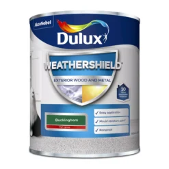 Dulux Weathershield Buckingham Green Gloss Exterior Metal & Wood Paint, 750ml 2 Dulux Weathershield Buckingham Green Gloss Exterior Metal & Wood Paint, 750ml -Home Paint Store dulux weathershield buckingham green gloss exterior metal wood paint 750ml5010212431153 08c bq