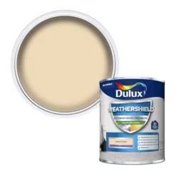 Dulux Weathershield Celtic Cream Satinwood Exterior Metal & Wood Paint, 750ml