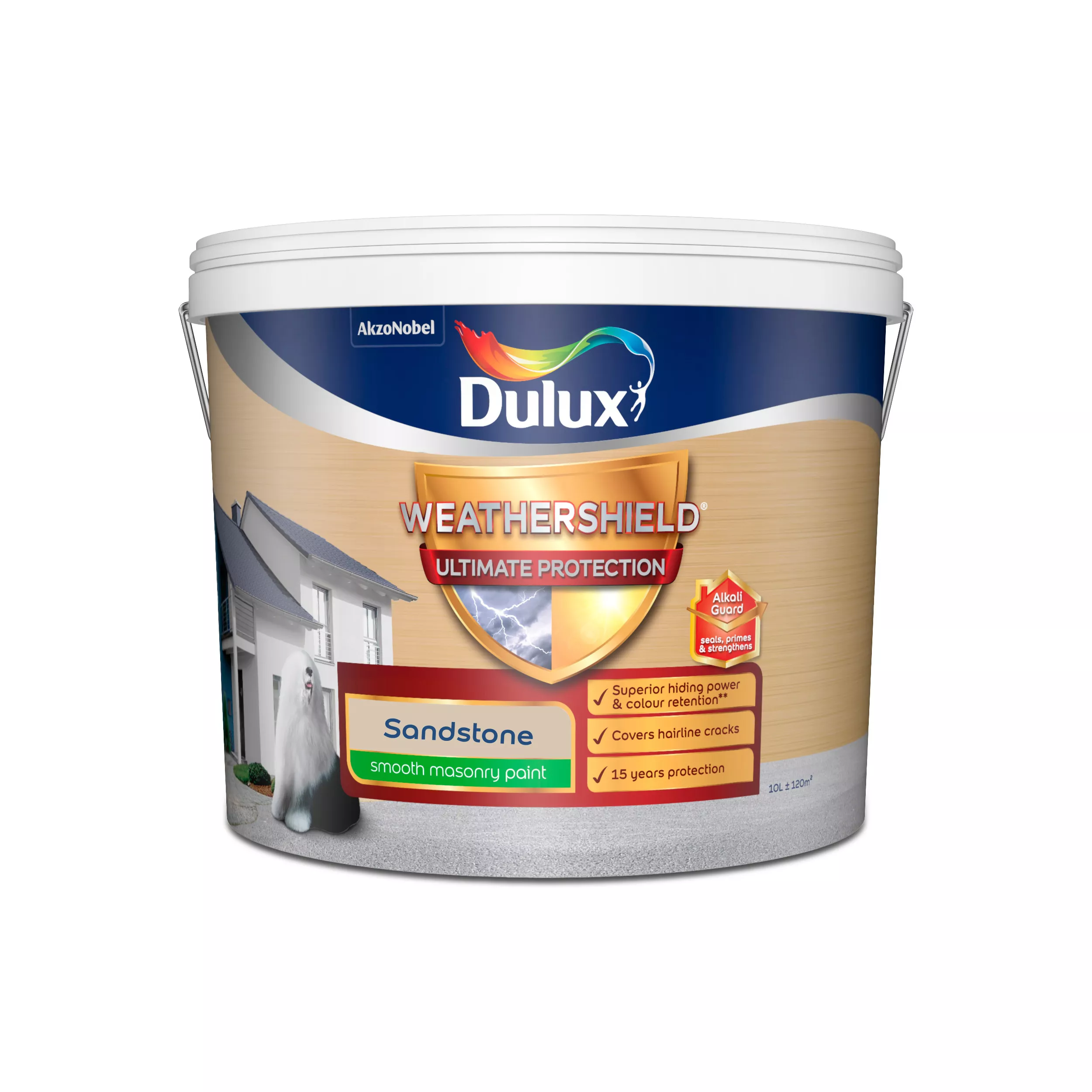 Dulux Weathershield Sandstone Smooth Matt Masonry paint, 10L Dulux Weathershield Sandstone Smooth Matt Masonry Paint, 10L -Home Paint Store dulux weathershield sandstone smooth matt masonry paint 10l5010212644959 08c bq