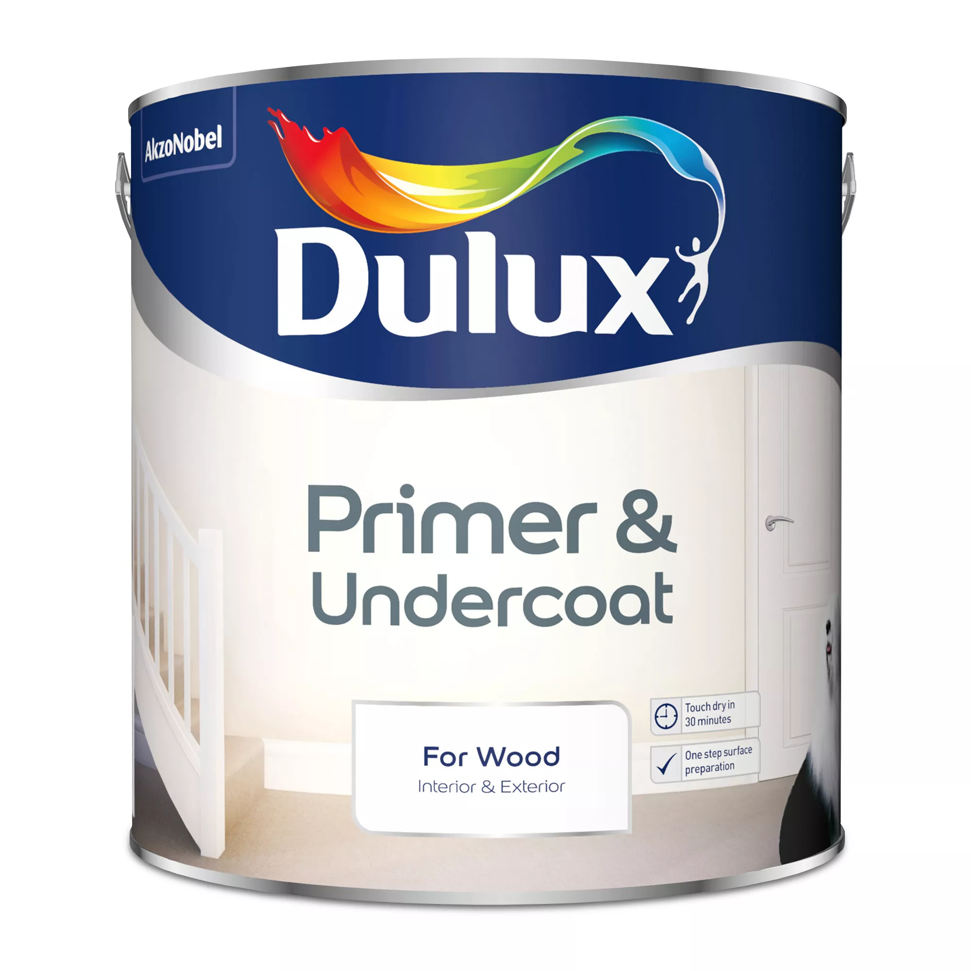 Dulux Wood White Wood Primer & undercoat, 2.5L Dulux Wood White Wood Primer & Undercoat, 2.5L -Home Paint Store dulux wood white wood primer undercoat 2 5l5010212444467 08c bq