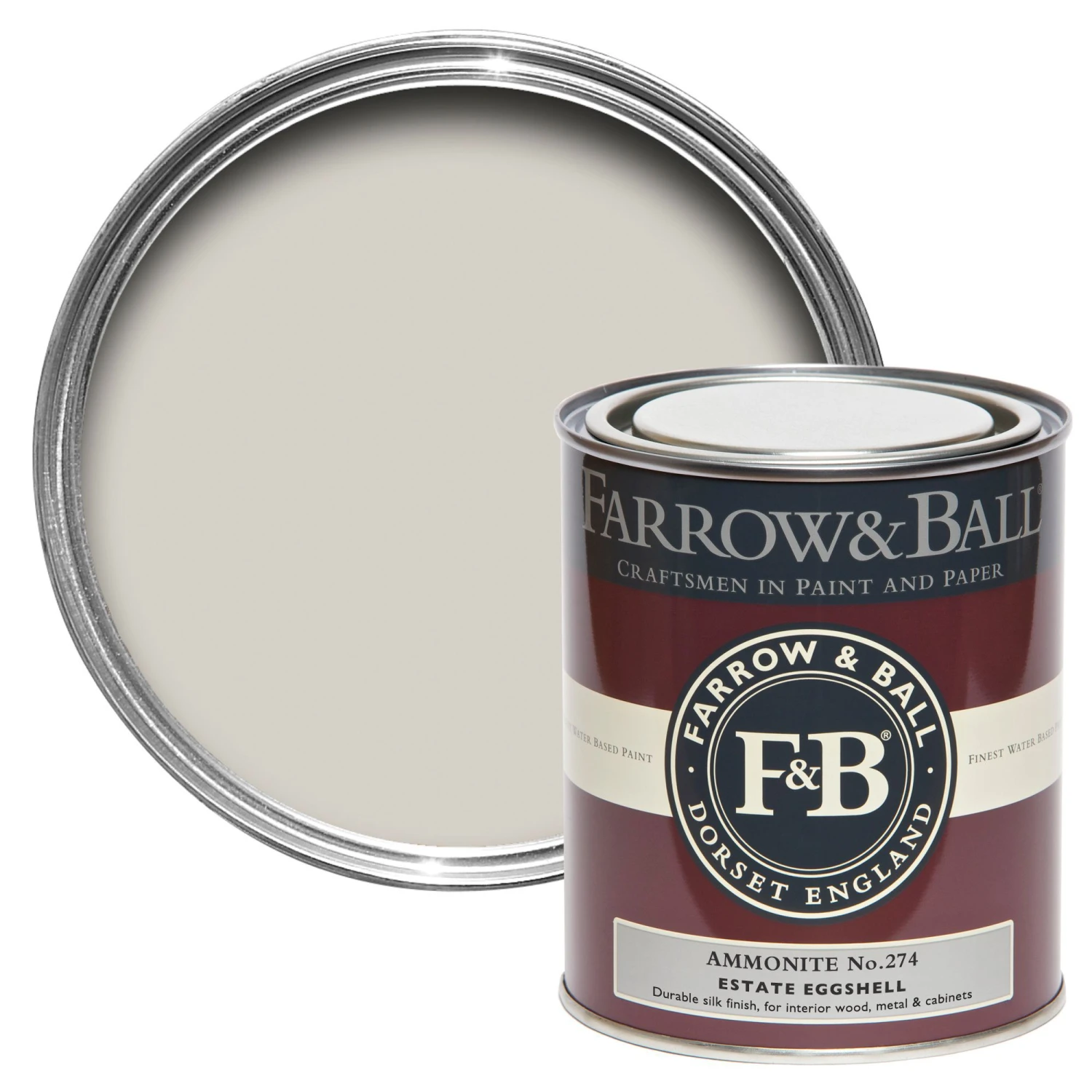Farrow & Ball Estate Ammonite No.274 Eggshell Metal & wood paint, 750ml Farrow & Ball Estate Ammonite No.274 Eggshell Metal & Wood Paint, 750ml -Home Paint Store farrow ball estate ammonite no 274 eggshell metal wood paint 750ml5029496757477 02c bq