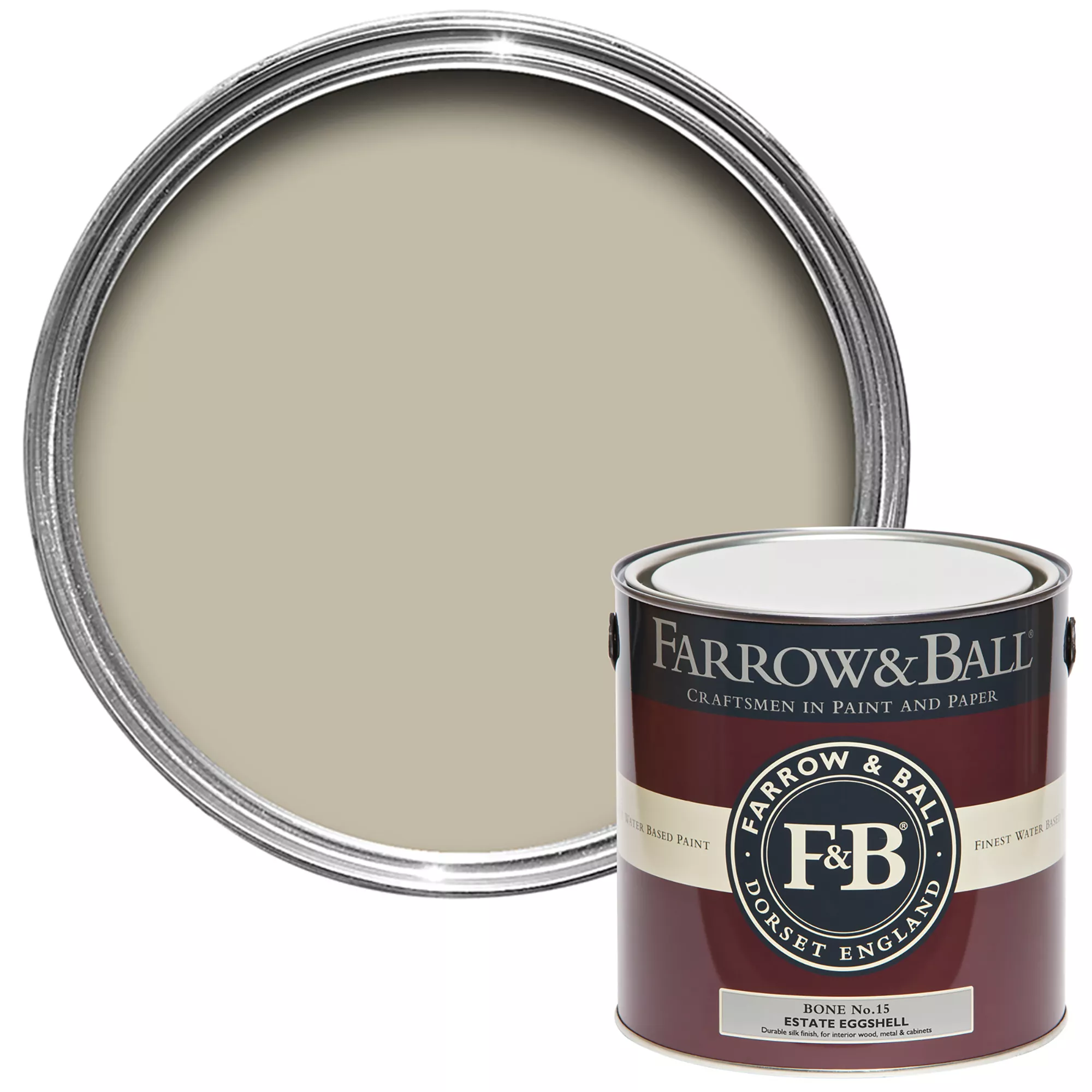 Farrow & Ball Estate Bone No.15 Eggshell Paint, 2.5L Farrow & Ball Estate Bone No.15 Eggshell Paint, 2.5L -Home Paint Store farrow ball estate bone no 15 eggshell paint 2 5l5029496731521 02c bq