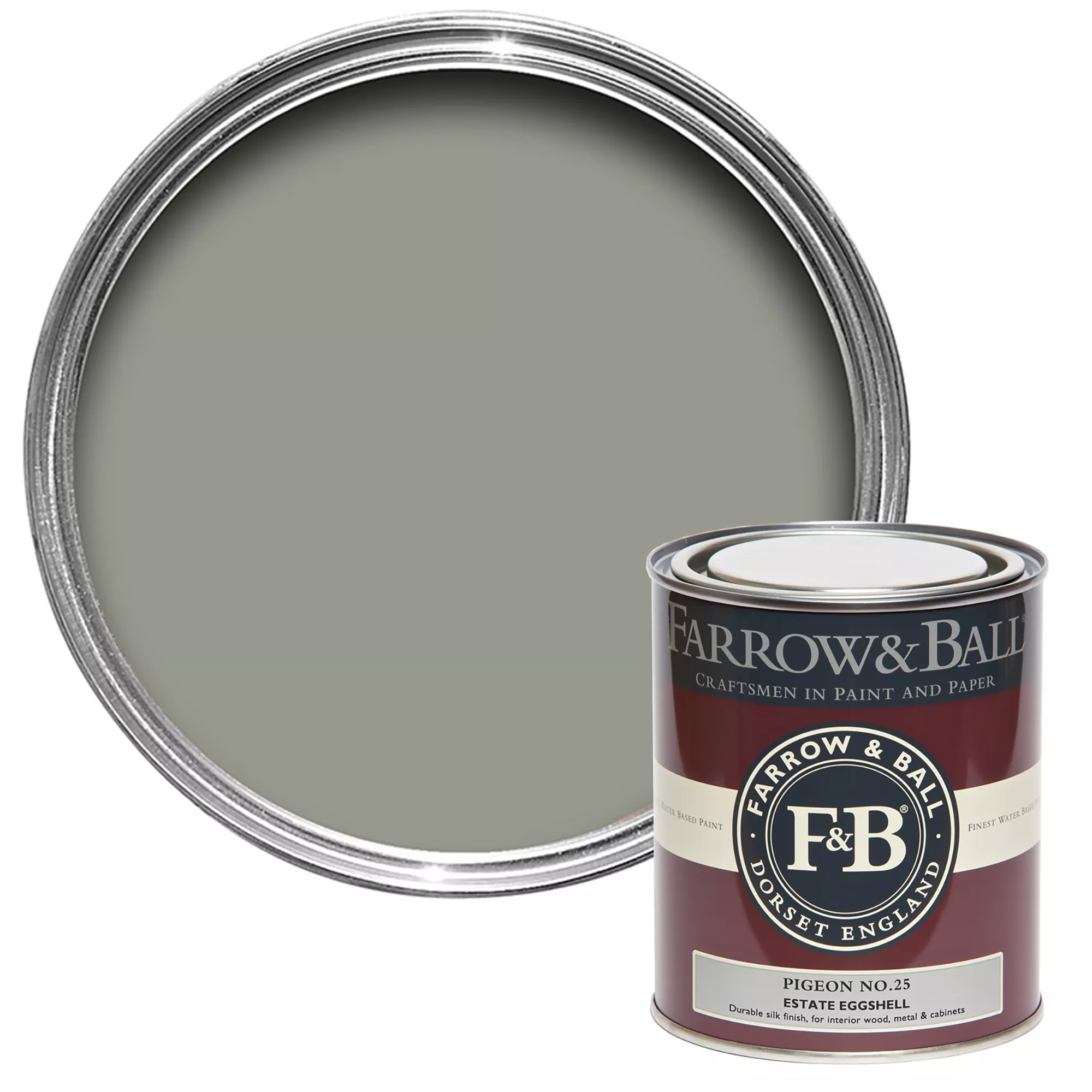 Farrow & Ball Estate Pigeon No.25 Eggshell Paint, 750ml Farrow & Ball Estate Pigeon No.25 Eggshell Paint, 750ml -Home Paint Store farrow ball estate pigeon no 25 eggshell paint 750ml5029496732573 02c bq