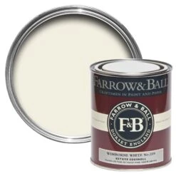 Farrow & Ball Estate Wimborne White No.239 Eggshell Metal & Wood Paint, 750ml