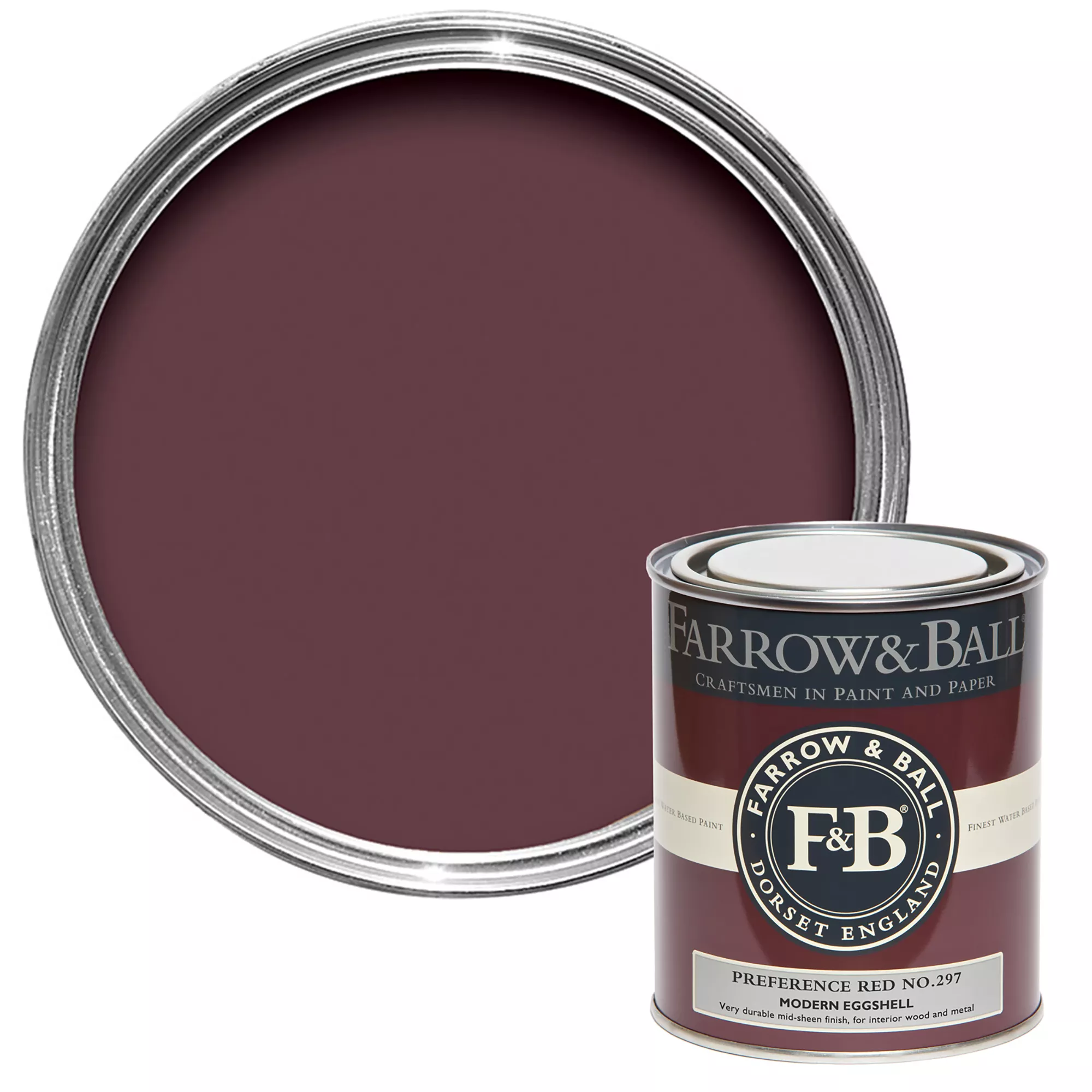 Farrow & Ball Modern Preference Red No.297 Eggshell Paint, 750ml Farrow & Ball Modern Preference Red No.297 Eggshell Paint, 750ml -Home Paint Store farrow ball modern preference red no 297 eggshell paint 750ml5051836277970 02c bq