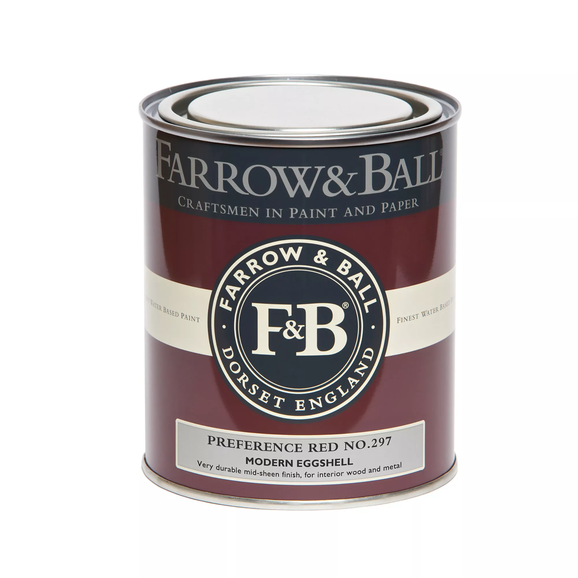 Farrow & Ball Modern Preference Red No.297 Eggshell Paint, 750ml Farrow & Ball Modern Preference Red No.297 Eggshell Paint, 750ml -Home Paint Store farrow ball modern preference red no 297 eggshell paint 750ml5051836277970 08c bq