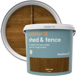 Home Paint Store 13 Home Paint Store -Home Paint Store goodhome colour it dark oak matt fence shed stain 5l5036581088682 37c