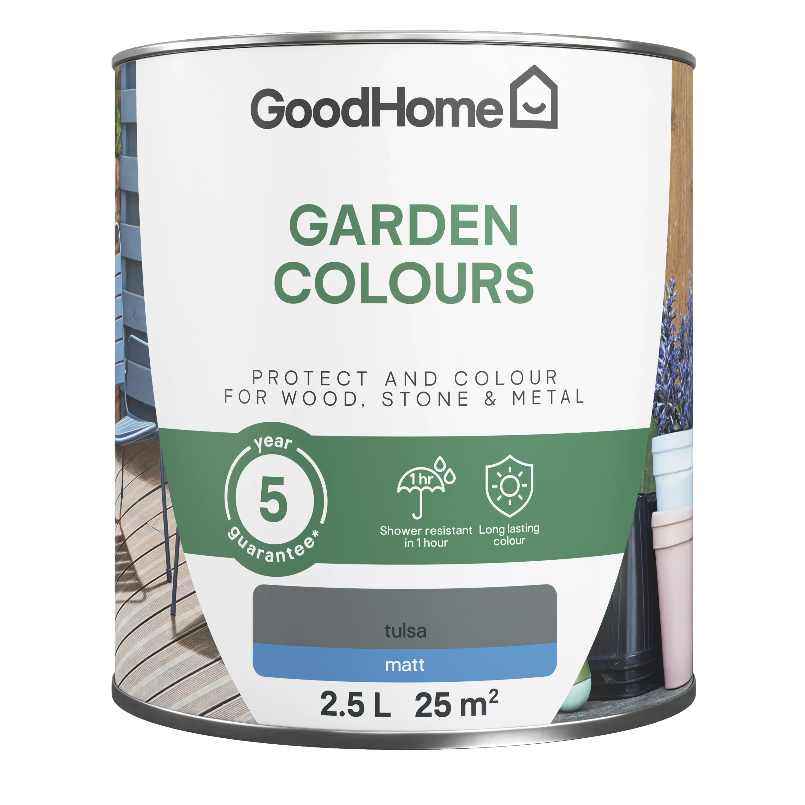GoodHome Colour it Tulsa Matt Multi-surface paint, 2.5L GoodHome Colour It Tulsa Matt Multi-surface Paint, 2.5L -Home Paint Store goodhome colour it tulsa matt multi surface paint 2 5l5036581069742 02c bq scaled