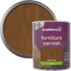 GoodHome Dark Oak Satin Multi-surface Furniture Wood Varnish, 750ml