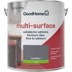 GoodHome Durable Hamilton Satin Multi-surface Paint, 2L 2 GoodHome Durable Hamilton Satin Multi-surface Paint, 2L -Home Paint Store goodhome durable hamilton satin multi surface paint 2l3663602586197 02c