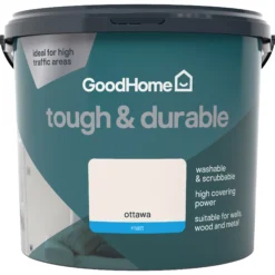 GoodHome Durable Ottawa Matt Emulsion Paint, 5L -Home Paint Store goodhome durable ottawa matt emulsion paint 5l3663602413370 02c