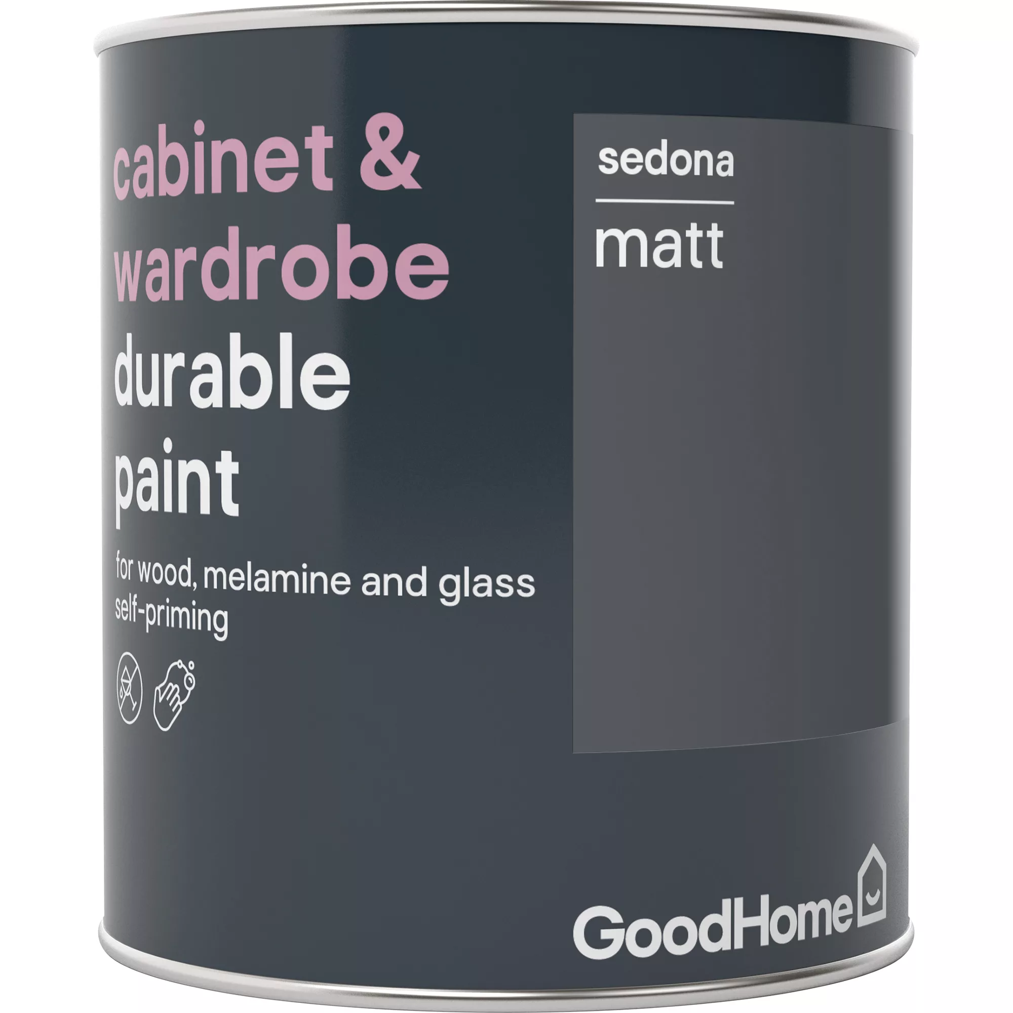 GoodHome Durable Sedona Matt Cabinet & wardrobe paint, 750ml GoodHome Durable Sedona Matt Cabinet & Wardrobe Paint, 750ml -Home Paint Store goodhome durable sedona matt cabinet wardrobe paint 750ml3663602583158 01bq