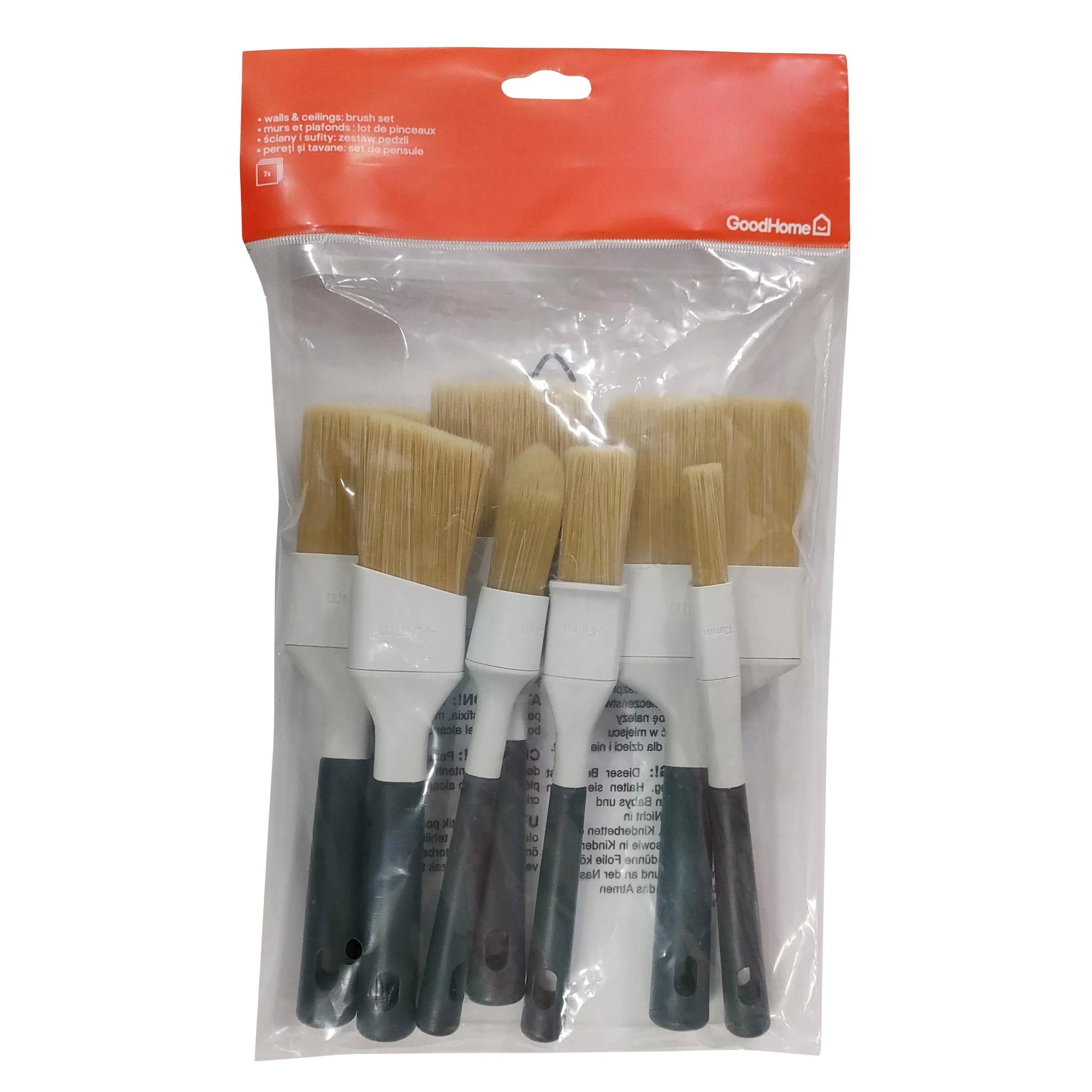 GoodHome Fine filament tip Paint brush, Set of 7 GoodHome Fine Filament Tip Paint Brush, Set Of 7 -Home Paint Store goodhome fine filament tip paint brush set of 75059340016009 08c scaled