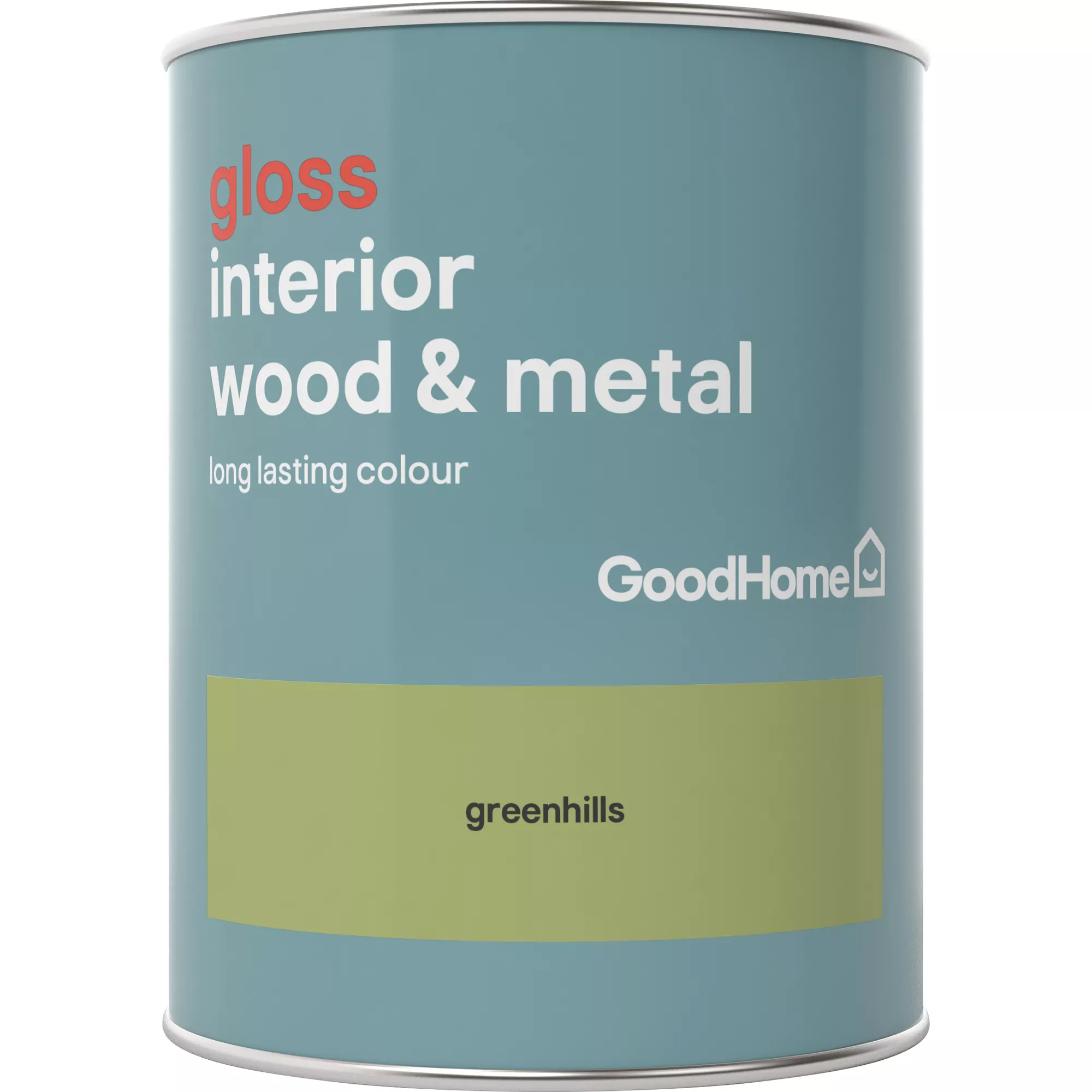 GoodHome Greenhills Gloss Metal & wood paint, 750ml GoodHome Greenhills Gloss Metal & Wood Paint, 750ml -Home Paint Store goodhome greenhills gloss metal wood paint 750ml5036581061807 02c BQ