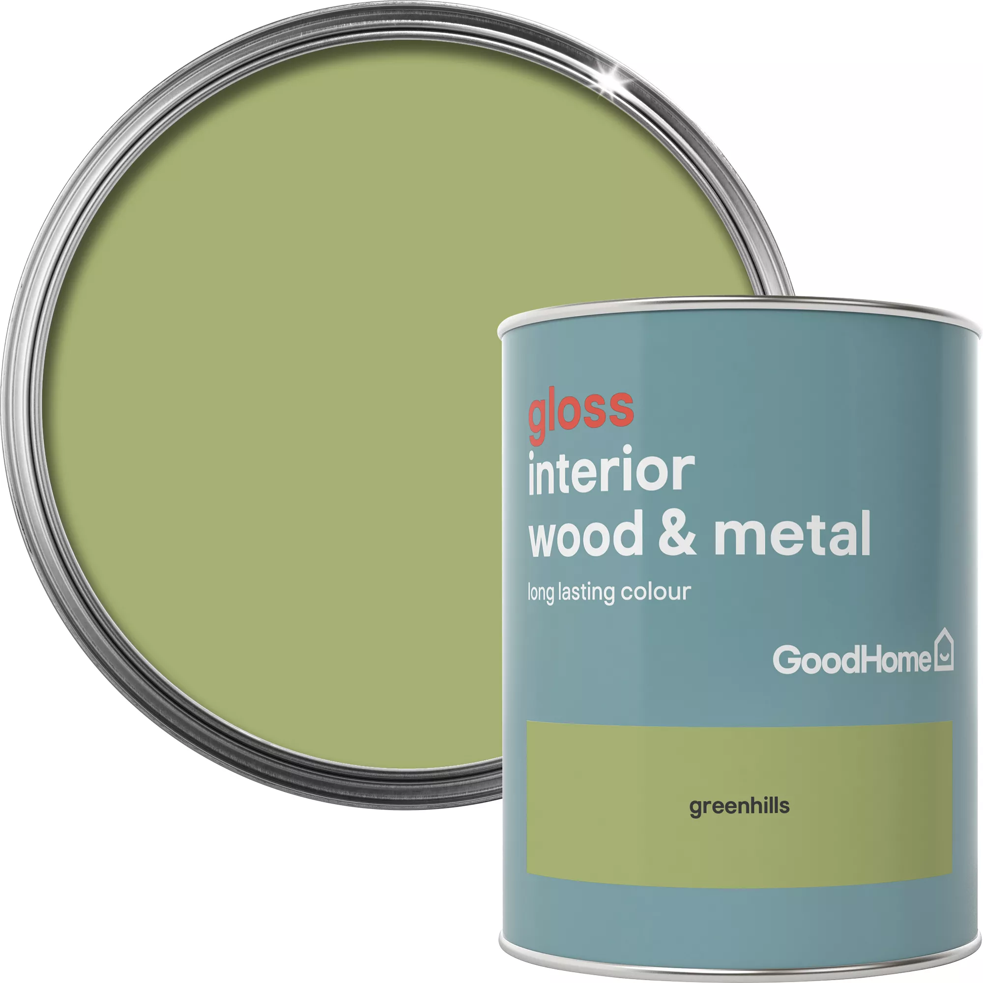 GoodHome Greenhills Gloss Metal & wood paint, 750ml GoodHome Greenhills Gloss Metal & Wood Paint, 750ml -Home Paint Store goodhome greenhills gloss metal wood paint 750ml5036581061807 37c BQ