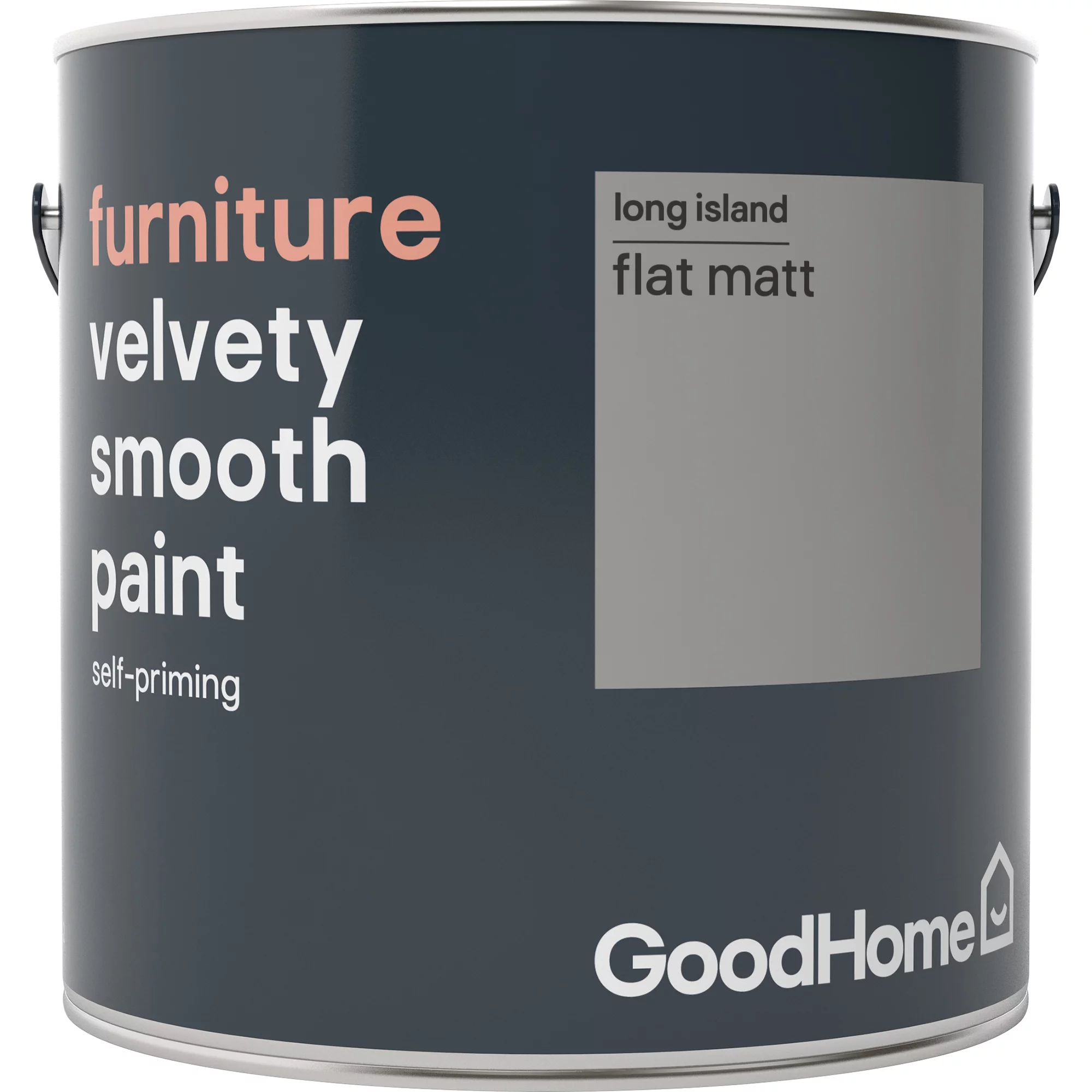 GoodHome Long island Flat matt Furniture paint, 2L GoodHome Long Island Flat Matt Furniture Paint, 2L -Home Paint Store goodhome long island flat matt furniture paint 2l3663602578574 08c bq