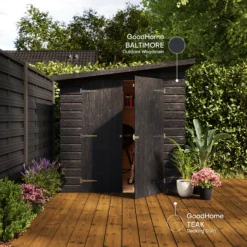 GoodHome Outdoor Baltimore Satin Quick Dry Wood Stain, 2.5L -Home Paint Store goodhome outdoor baltimore satin quick dry wood stain 2 5l5059340297163 19i EN 2022