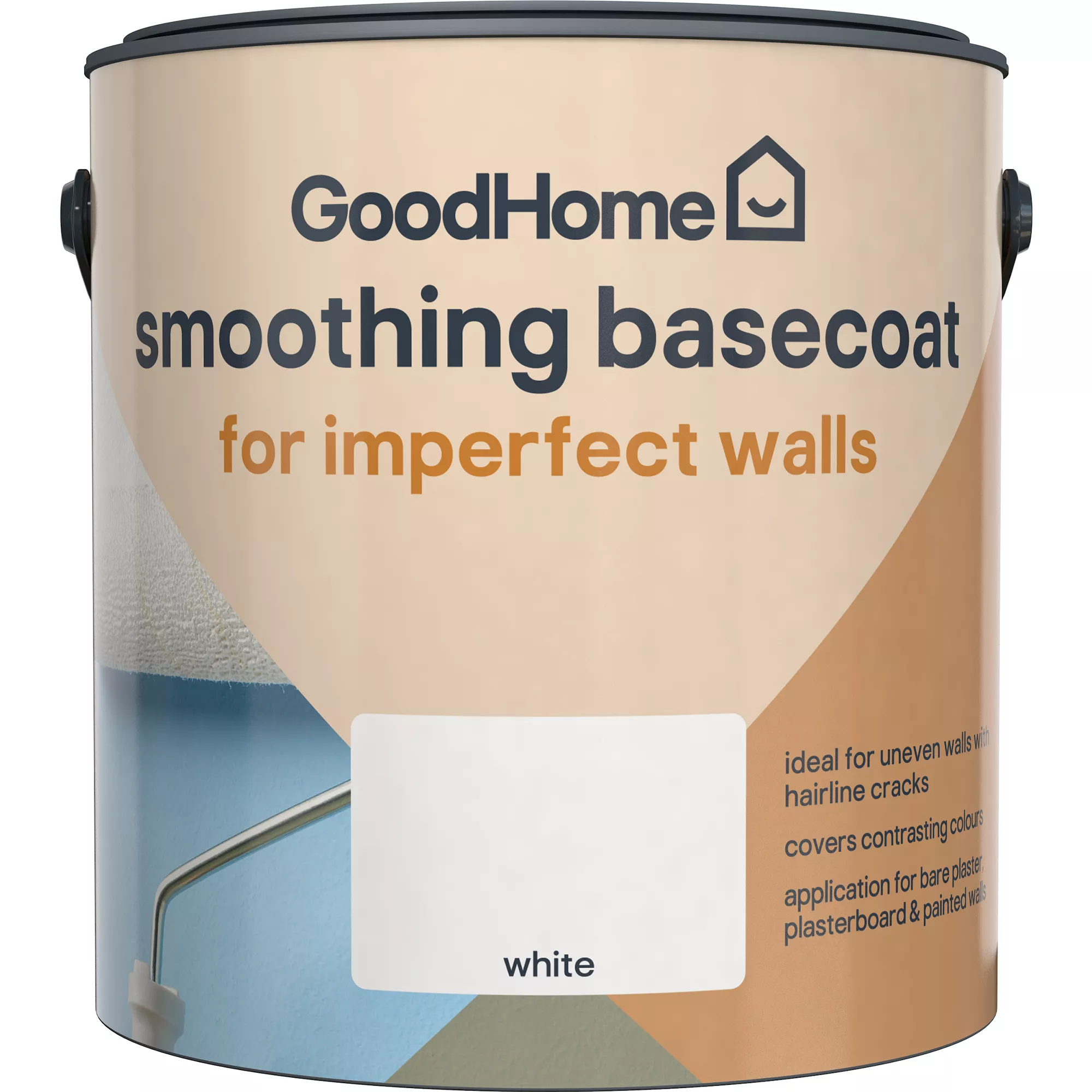 GoodHome Problem Walls White Basecoat, 2.5L GoodHome Problem Walls White Basecoat, 2.5L -Home Paint Store goodhome problem walls white basecoat 2 5l5036581057121 02c