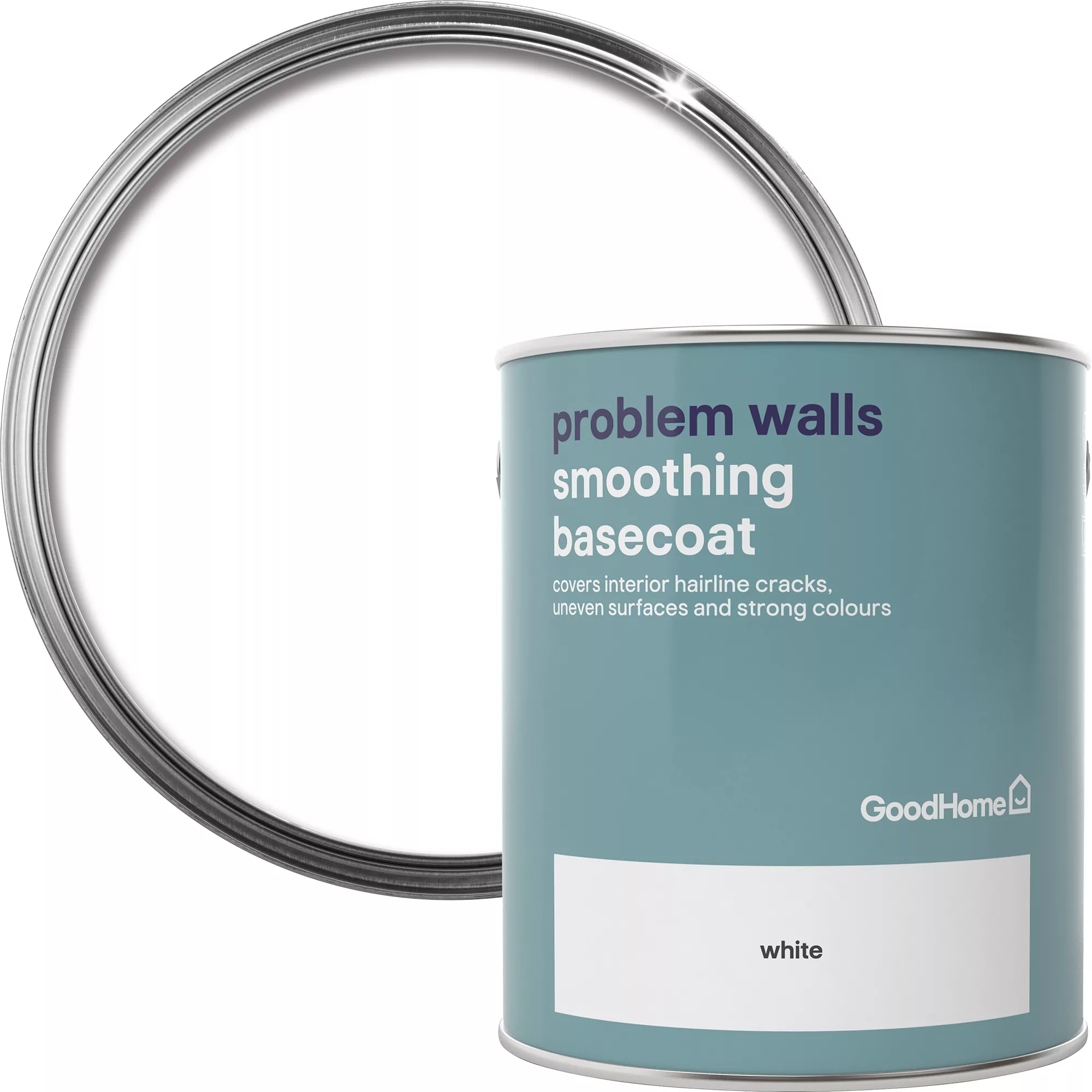 GoodHome Problem Walls White Basecoat, 2.5L GoodHome Problem Walls White Basecoat, 2.5L -Home Paint Store goodhome problem walls white basecoat 2 5l5036581057121 37c