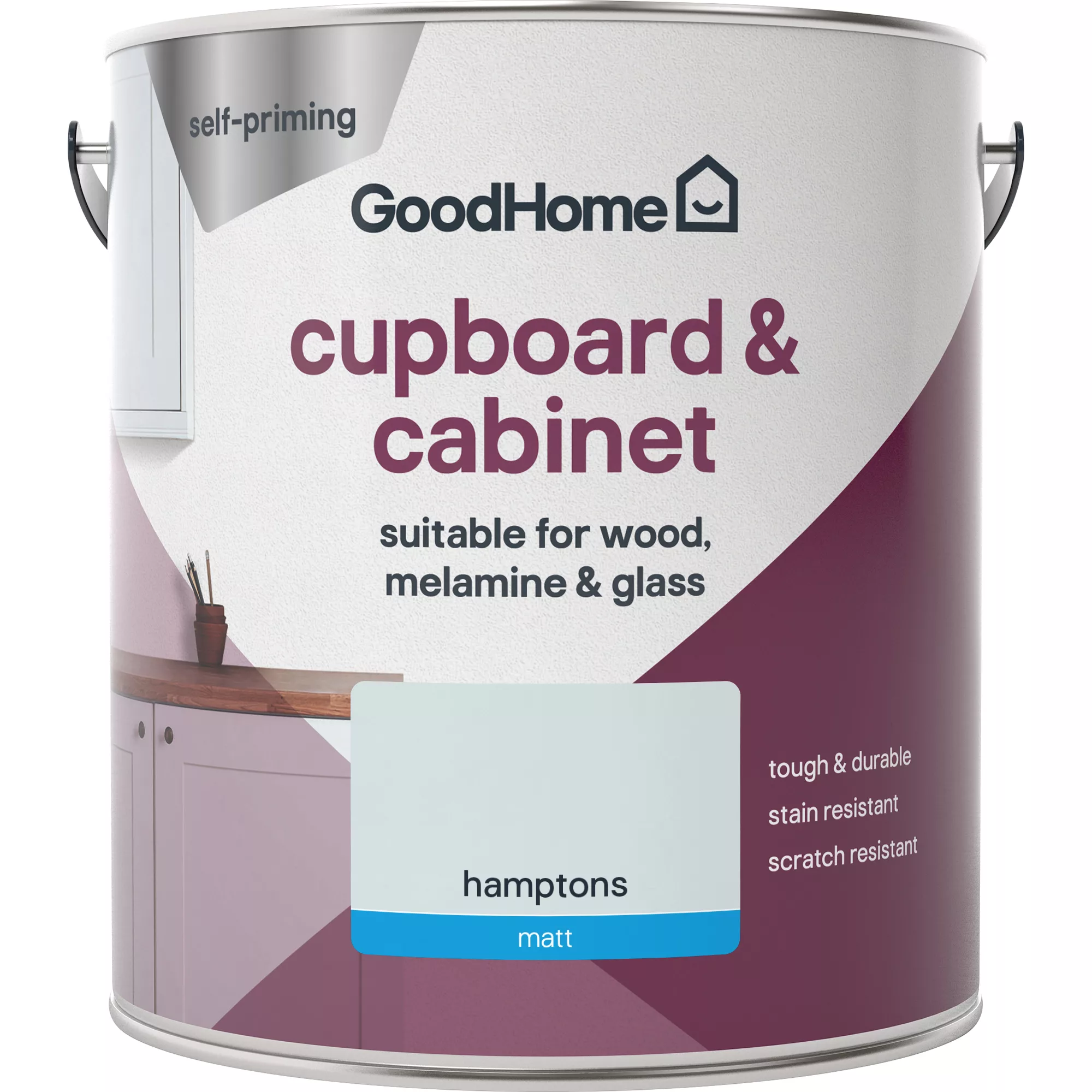 GoodHome Renovation Hamptons Matt Cupboard & cabinet paint, 2L GoodHome Renovation Hamptons Matt Cupboard & Cabinet Paint, 2L -Home Paint Store goodhome renovation hamptons matt cupboard cabinet paint 2l5059340290164 02c