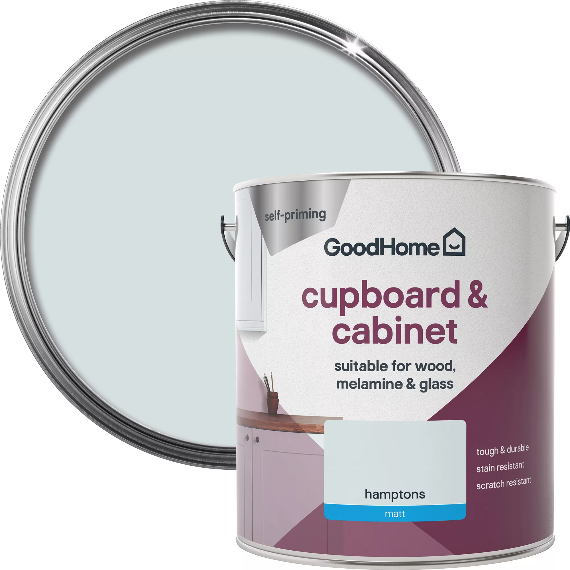 GoodHome Renovation Hamptons Matt Cupboard & cabinet paint, 2L GoodHome Renovation Hamptons Matt Cupboard & Cabinet Paint, 2L -Home Paint Store goodhome renovation hamptons matt cupboard cabinet paint 2l5059340290164 21c