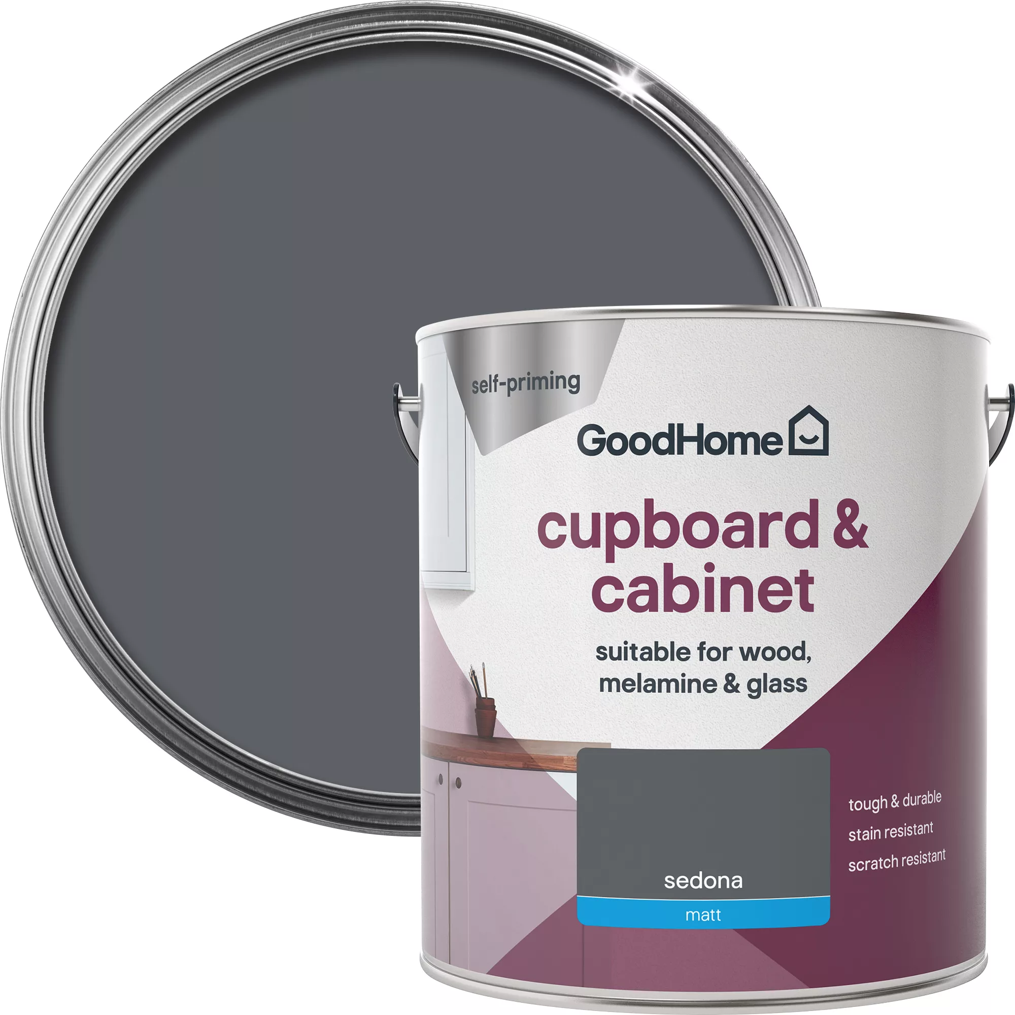 GoodHome Renovation Sedona Matt Cupboard & cabinet paint, 2L GoodHome Renovation Sedona Matt Cupboard & Cabinet Paint, 2L -Home Paint Store goodhome renovation sedona matt cupboard cabinet paint 2l5059340290188 21c
