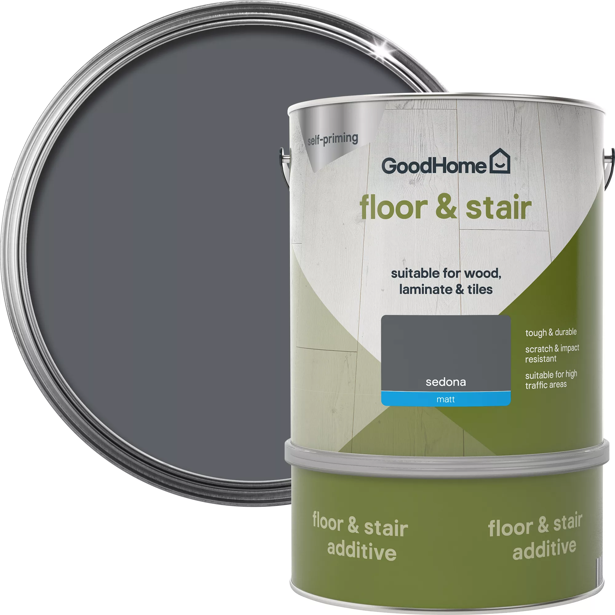 GoodHome Renovation Sedona Matt Floor & stair paint, 2L GoodHome Renovation Sedona Matt Floor & Stair Paint, 2L -Home Paint Store goodhome renovation sedona matt floor stair paint 2l5059340288246 21c