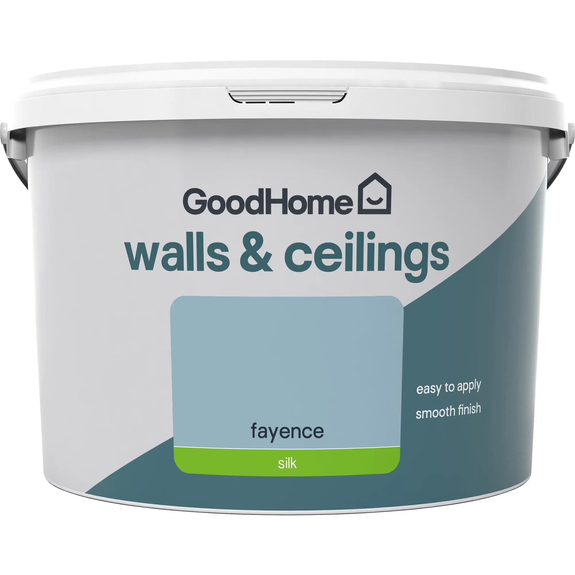 GoodHome Walls & ceilings Fayence Silk Emulsion paint, 2.5L GoodHome Walls & Ceilings Fayence Silk Emulsion Paint, 2.5L -Home Paint Store goodhome walls ceilings fayence silk emulsion paint 2 5l5059340272764 02c
