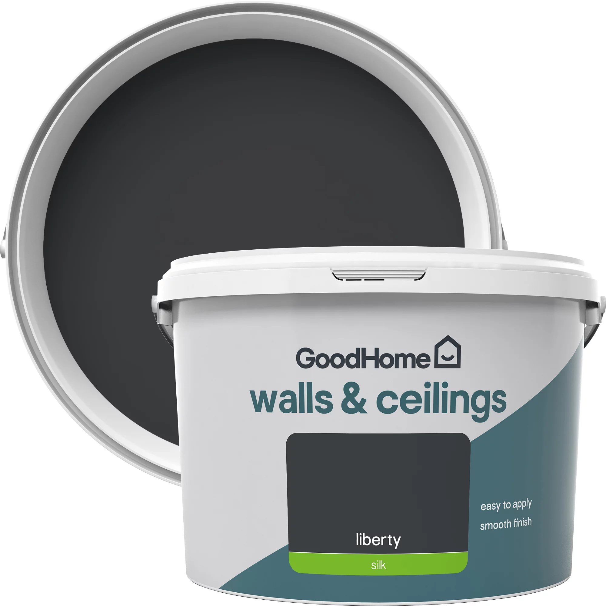GoodHome Walls & ceilings Liberty Silk Emulsion paint, 2.5L GoodHome Walls & Ceilings Liberty Silk Emulsion Paint, 2.5L -Home Paint Store goodhome walls ceilings liberty silk emulsion paint 2 5l3663602596691 37c