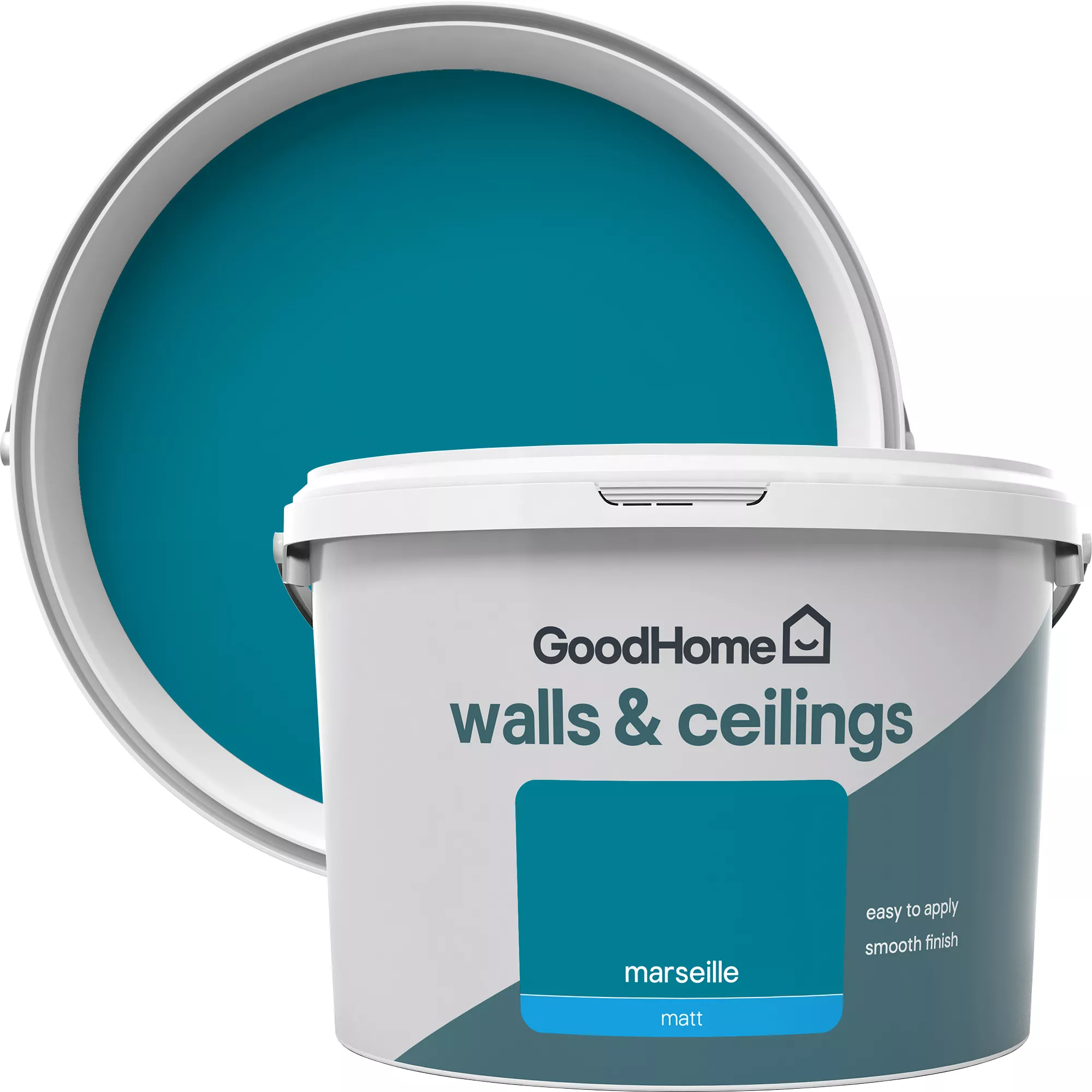 GoodHome Walls & ceilings Marseille Matt Emulsion paint, 2.5L GoodHome Walls & Ceilings Marseille Matt Emulsion Paint, 2.5L -Home Paint Store goodhome walls ceilings marseille matt emulsion paint 2 5l3663602598923 37c