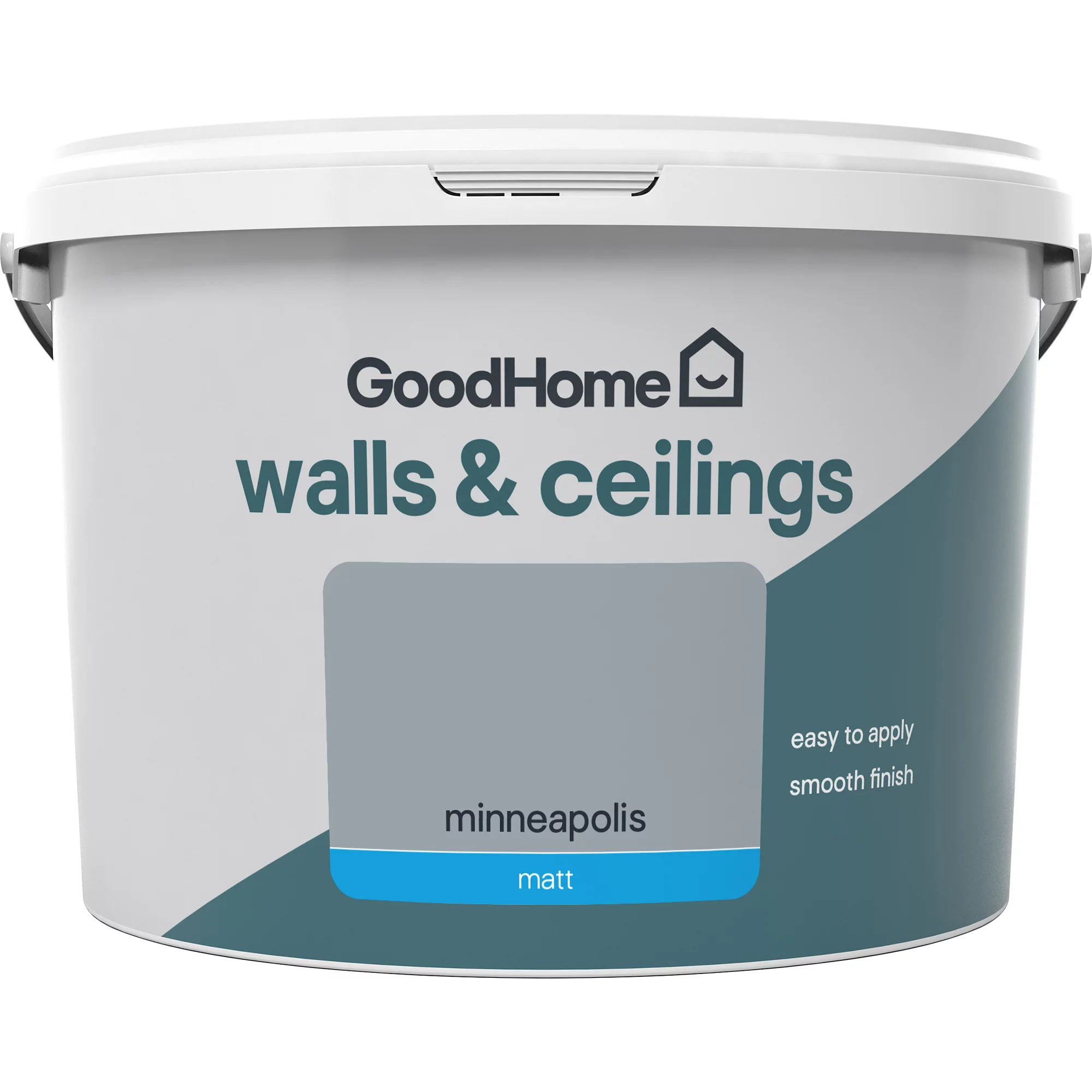 GoodHome Walls & ceilings Minneapolis Matt Emulsion paint, 2.5L GoodHome Walls & Ceilings Minneapolis Matt Emulsion Paint, 2.5L -Home Paint Store goodhome walls ceilings minneapolis matt emulsion paint 2 5l3663602596721 02c
