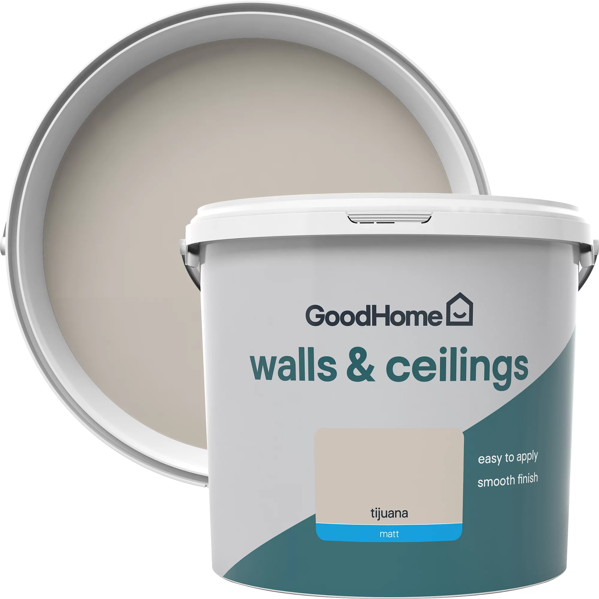 GoodHome Walls & ceilings Tijuana Matt Emulsion paint, 5L GoodHome Walls & Ceilings Tijuana Matt Emulsion Paint, 5L -Home Paint Store goodhome walls ceilings tijuana matt emulsion paint 5l3663602594116 37c