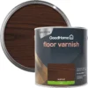 GoodHome Walnut Satin Floor Wood Varnish, 2.5L