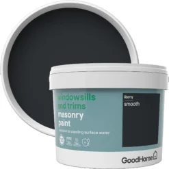 GoodHome Windowsills & Trims Liberty Smooth Matt Masonry Paint, 2.5L 3 GoodHome Windowsills & Trims Liberty Smooth Matt Masonry Paint, 2.5L -Home Paint Store goodhome windowsills trims liberty smooth matt masonry paint 2 5l3663602520542 37c
