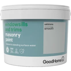 GoodHome Windowsills & Trims Oaklahoma Smooth Matt Masonry Paint, 2.5L -Home Paint Store goodhome windowsills trims oaklahoma smooth matt masonry paint 2 5l3663602520672 08c bq