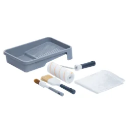 GoodHome Woven Polyester Medium Pile Decorating Set, 6 Pieces -Home Paint Store goodhome woven polyester medium pile decorating set 6 pieces5059340016658 07c