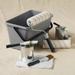 GoodHome Woven Polyester Medium Pile Decorating Set, 8 Pieces -Home Paint Store goodhome woven polyester medium pile decorating set 8 pieces5059340016665 38i