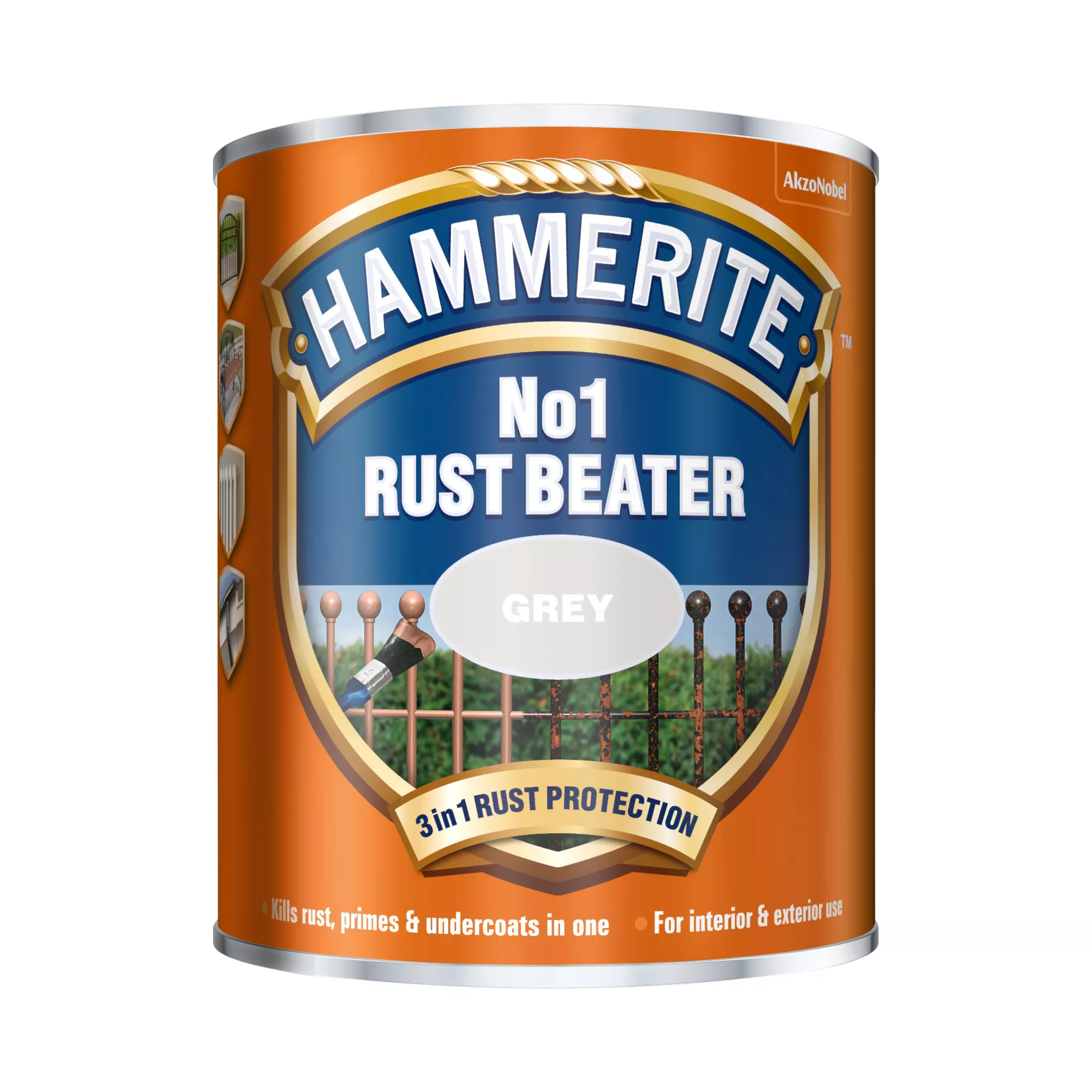 Hammerite Rust beater Grey Iron Primer, 750ml Hammerite Rust Beater Grey Iron Primer, 750ml -Home Paint Store hammerite rust beater grey iron primer 750ml5010212641477 08c bq