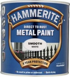 Hammerite White Gloss Metal Paint, 2.5L -Home Paint Store hammerite white gloss metal paint 2 5l5011867202044 08c bq